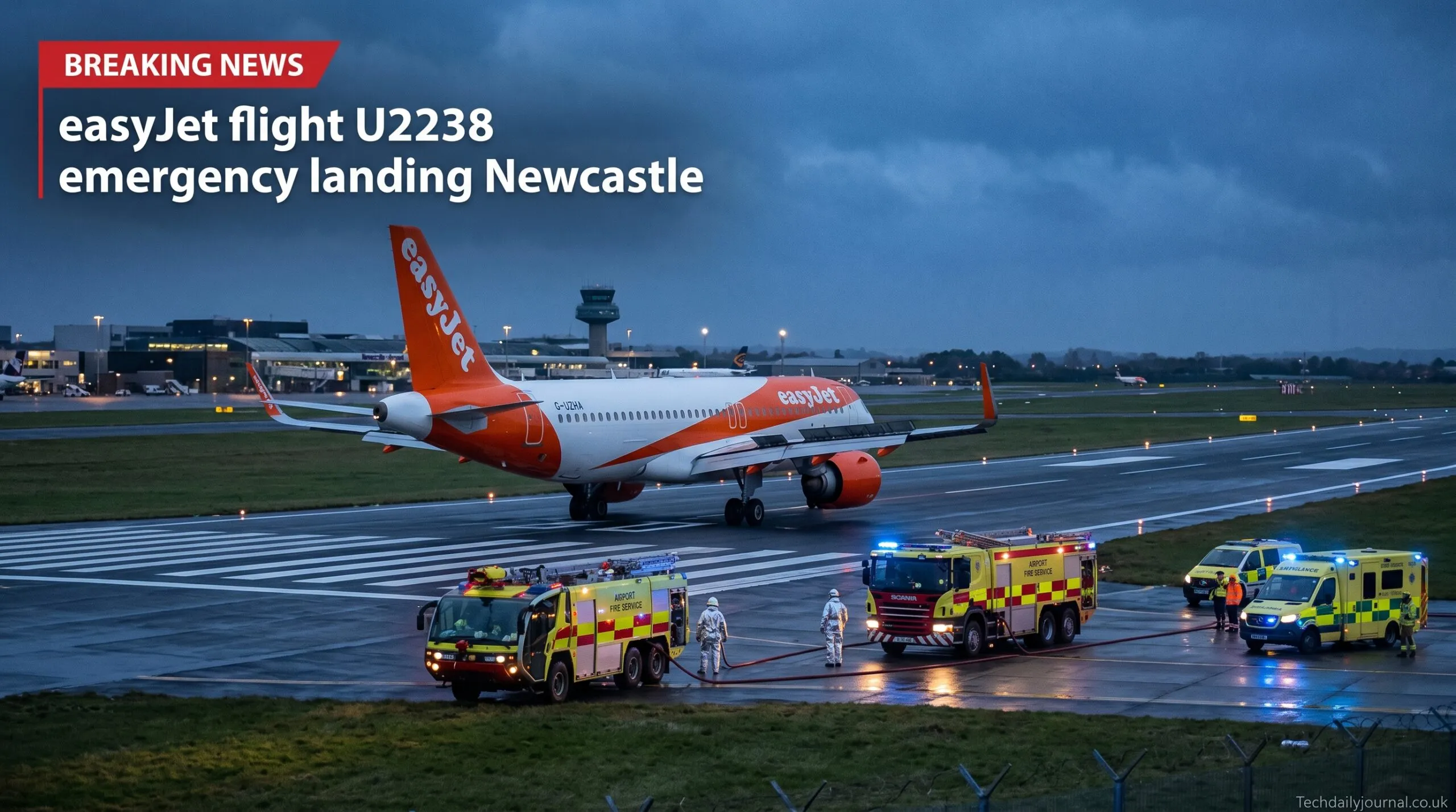EasyJet Flight U2238 Emergency Landing Newcastle